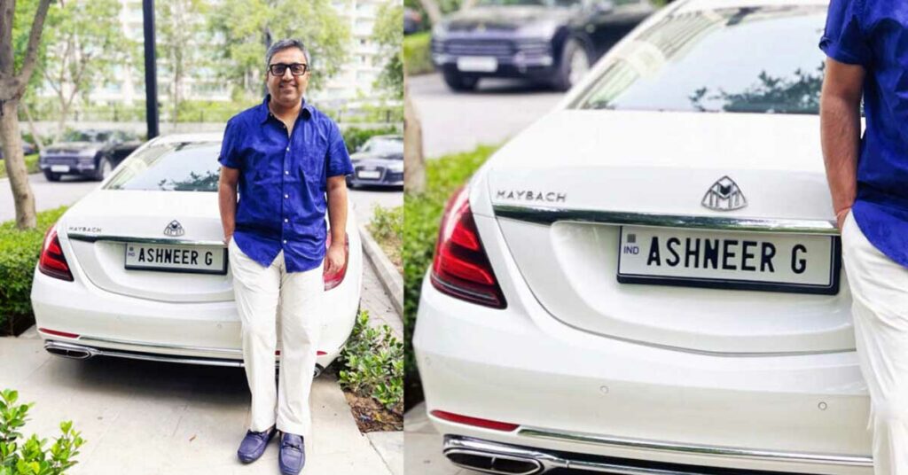 ashneer Grover maybach s650 number