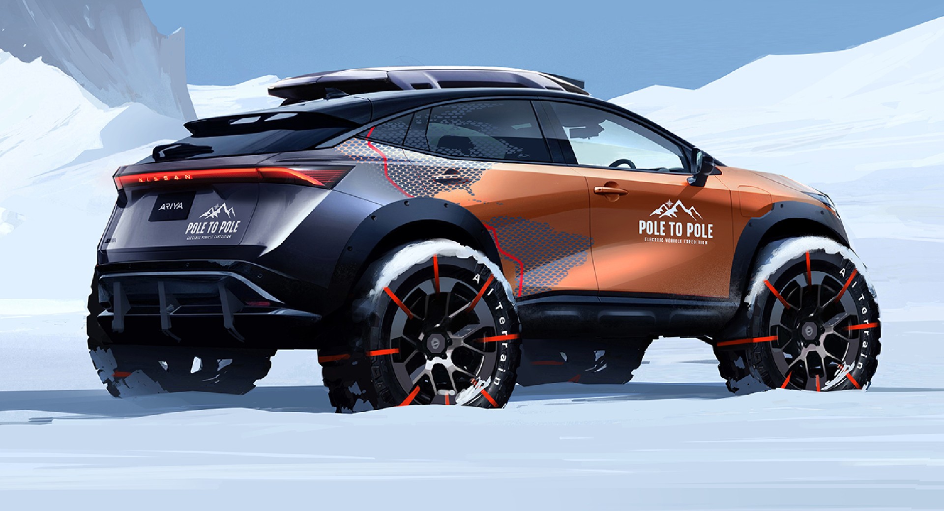 Nissan prepares modified aria to travel about 17,000 miles from north to south