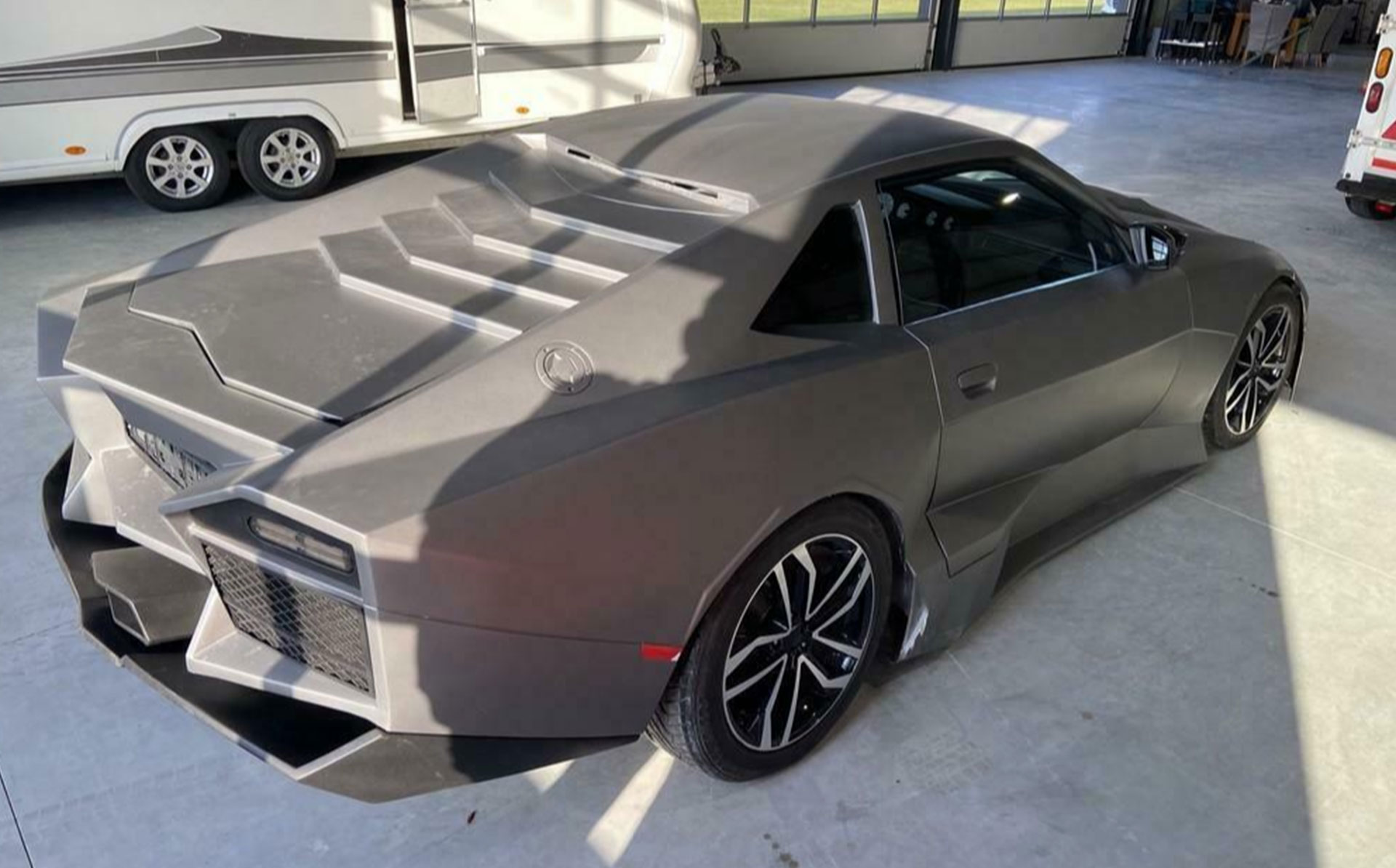 This is what the 1990 Toyota Supra Lamborghini Reventon wants to define