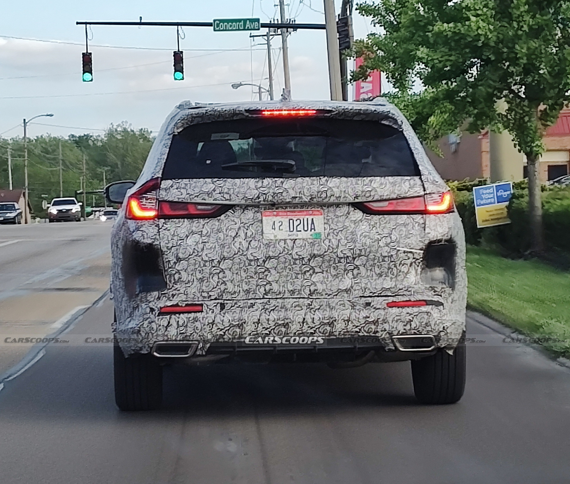 U Spy Honda's new 2023 CR-V test on public roads near the US plant