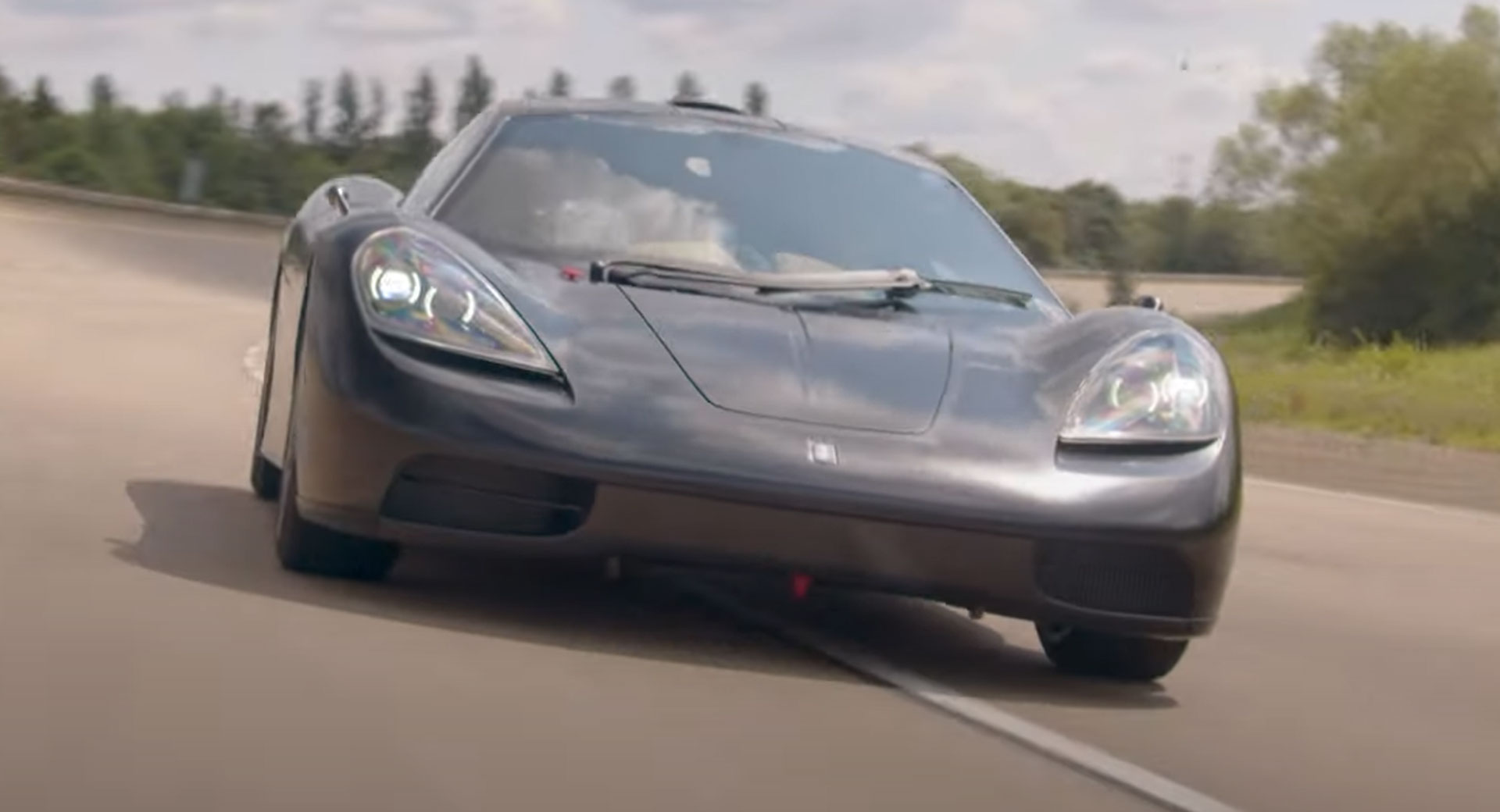 Watch Gordon Murray hit a T50 supercar while testing an airbag