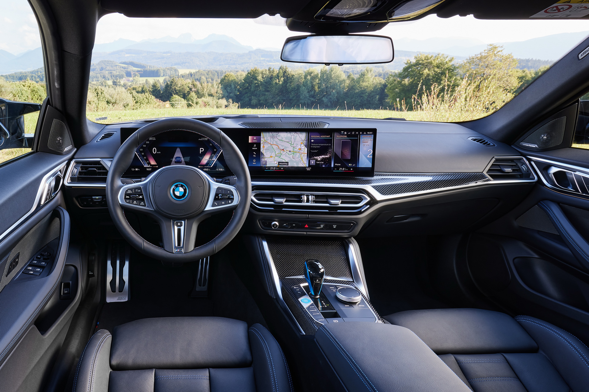 We are driving a BMW i4 eDrive40, what do you want to know?