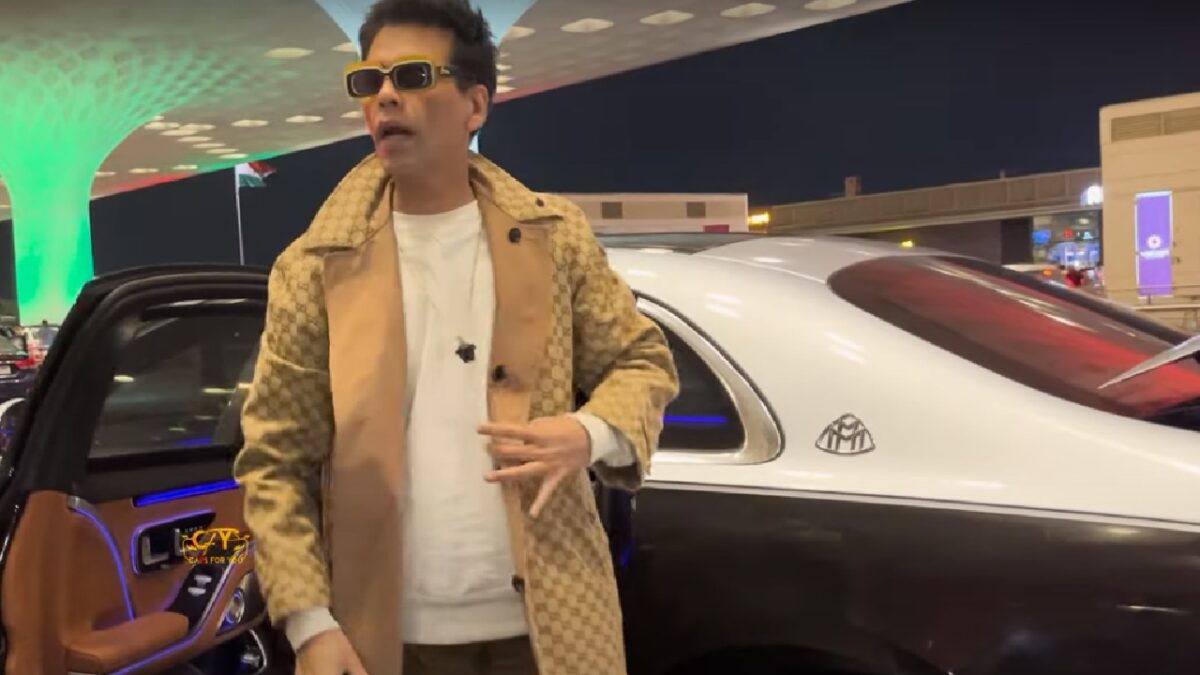 Karan johar mercedes maybach s580 Car Blog India Karan Johar with His Mercedes Maybach S580